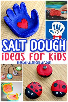 some crafts and activities for kids to do with salt dough