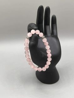 Bec Sue Jewelry Shop bracelet 6.5 / pink / rose quartz Rose Quartz Bracelet for women Purple Jasper, Bracelet Size Chart, Sea Glass Earrings, Rose Quartz Bracelet, Turtle Earrings, Unique Handmade Jewelry, Blue Lace Agate, Rose Quartz Crystal, Unique Gemstones