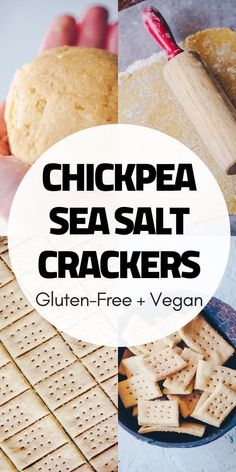 Easy, healthy, delicious 5-ingredient Chickpea Flour Crackers with the perfect sea salt touch! These delightfully crunchy crackers are gluten-free + vegan. Chickpea Flour Recipes, Salt Crackers, Healthy Crackers, Gluten Free Crackers, Homemade Crackers, Sausage Recipe, Vegan Italian, Vegan Crackers, Vegan Bread