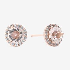 # Pieces In Set: 1 PairFeatures: Nickel FreeEarring Back: PostShape: RoundStone Cut: RoundMetal Color: RoseEarring Length: 8.5mmEarring Width: 8.5mmMetal: 14k Rose Gold Over SilverCare: Wipe CleanStone Type: Cubic ZirconiaEarrings Style: Stud EarringsCountry of Origin: Imported Fine Jewelry Rose Gold Earrings With Halo Design, Rose Gold Diamond Earrings In Sterling Silver, Fine Jewelry Rose Gold Halo Diamond Earrings, Rose Gold Sterling Silver Diamond Earrings With Halo Design, Rose Gold Sterling Silver Halo Diamond Earrings, Rose Gold Halo Diamond Earrings In Sterling Silver, Pink Gold Round Halo Jewelry, Formal Rose Gold Earrings With Halo Setting, Elegant Rose Gold Halo Earrings