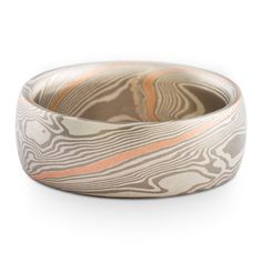 This bold but airy Mokume Gane ring is shown in the Twist pattern and Ash Palette, with a low dome profile and a satin finish. The Ash palette features White Gold and Sterling Silver. This design has a Red Gold Stratum/Layer added for a pop of color and warmth in this overall silver palette. Pattern: TwistPalette: AshFinish: SatinProfile: Low Dome Width Shown: 8mmSize Shown: 10.75Add On: 14kt Red Gold Stratum**Price does NOT include stones, or setting fees.**Prices quoted are for rings up to siz Silver Palette, Mokume Gane Ring, Twist Pattern, Handmade Engagement Rings, Mokume Gane, Custom Wedding Rings, Hand Sketch, Recycled Metal, Recycled Gold