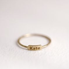 Personalized Name Plate Ring Name Band Personalized Monogram | Etsy Personalized Engraved 14k Gold Ring, Gold Engraved Name Ring For Promise, Gold Engraved Promise Ring With Hallmarks, Minimalist 14k Gold Jewelry With Hallmarks, Personalized 14k Gold Engraved Ring, 14k Gold Jewelry With Hallmarks And Round Band, Gold Nameplate Engraved Ring For Anniversary, Gold Engraved Nameplate Ring For Anniversary, Yellow Gold Engraved Nameplate Ring As Gift