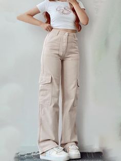 Versatile pants, mid-rise three-dimensional pocket trousers, waist-cinching overalls PRODUCT DETAILS: Sizing: True to size Material composition: 30% Polyester, 70% Cotton Clothing type: H Material: Cotton Pattern: Solid Fabric elasticity: No elasticity Season: Four Seasons Weaving type: Woven Style: Leisure Weight: 450 g Pocket: Welt pocket The design style of casual pants is comfortable and loose, suitable for daily casual wear. These trousers also feature the style of dungarees, with a focus o Hooded Sweater Dress, Double Layer Dress, Woolen Dresses, Suspenders For Women, Cotton Clothing, Solid Color Dress, Weave Style, Suspender Dress, Round Neck Sweaters