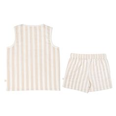 Have fun in the sun with our muslin tank & shorts set. Crafted from cool muslin fabric, it's a summertime staple for hassle-free dressing! Whether they're playing, picnicking, or just chillin', this set keeps them comfy with plenty of fashion-forward flair. Let 'em bask in summer bliss today! Sleeveless Cotton Short Set For Spring, White Cotton Sleepwear For Summer, Playful Cotton Sets For Beach Season, Summer Cotton Sleepwear, Cotton Summer Sleepwear, Summer Cotton Sleepwear Matching Set, Playful Cotton Short Set For Summer, Summer Playwear Sets For Beach Season, Summer Cotton Sleepwear For Beach