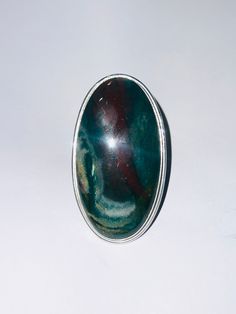 Large Bloodstone Ring Statement Ring 925 Sterling Silver Natural Bloodstone Ring Designer Ring Handmade Gemstone Ring Red Bloodstone HER Item details Handmade Material Silver, Stone Metal -- 92.5 Sterling Silver Stone -- Natural Bloodstone  Stone Size -- 30x56 MM Stone Shape -- Oval LARGE COCKTAIL RING Bloodstone Ring LARGE RING Bloodstone is set in Sterling silver  ---------------------------------------------------------Bloodstone is a very healing stone that will promote courage, vitality, an Bloodstone Ring, Sterling Silver Jewelry Handmade, Silver Gemstone Jewelry, Large Ring, Jewelry Manufacturers, Ring Handmade, Gemstone Ring, Healing Stones, Statement Ring