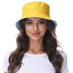 PRICES MAY VARY. 【Tip】 Please measure your head circumference before buying the hat so as to reduce the inconvenience caused to you by unsuitable products. 【High Quality】 The Reversible Bucket Hat is made of durable, fine cotton that resists wind, shrinkage and pilling. 【UV Protection】 The bucket hats for women protect your skin from UV rays and other debris. So you can enjoy the outdoor activities in comfort. 【Reversible Design】 The bucket hats are reversible and can be worn on both sides. Two Bucket Hats For Women, Bucket Hat Summer, Summer Hats Beach, Packable Hat, Bucket Hat Women, Outdoor Cap, Reversible Bucket Hat, Summer Sun Hat, Hat Summer