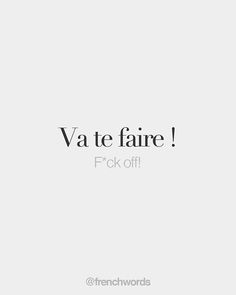 the words vate faire are written in black on a white background with an image of