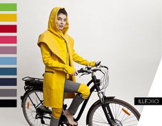 This softshell water repellent set includes: 1 Fioda coat, 1 Fiodi vest, 2 Fiolla knee warmers. We have created this bundle for avid cyclists: if you like to use a bike as your transportation, no matter the weather, the time of day, if you are going to work or to a social meeting.  As big fans of layered clothing, we put this set together with style, practicality and color in mind. Wear a FIODI vest underneath the same colored FIODA coat, or wear them separate, keeping you warm in any weather an Trendy Spring Raincoat For Rainy Weather, Functional Raincoat For Spring Rainy Weather, Modern Waterproof Raincoat For Spring, Functional Spring Raincoat For Rainy Weather, Fitted Waterproof Raincoat For Fall, Functional Waterproof Raincoat For Spring, Waterproof Functional Raincoat For Spring, Modern Waterproof Raincoat For Rainy Weather, Functional Spring Raincoat