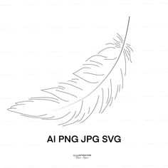 Feather Line Art, Feather Png, Feather Clipart, Feather Vector, Note Pad Covers, Flat Vector Illustration, Simple Logo Design, Flat Vector, Simple Logo