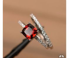 Garnet Engagement Rings, Engagement Rings Cushion Cut, Black Gold Jewelry, Engagement Rings Cushion, Cushion Cut Engagement Ring, Wedding Rings Solitaire