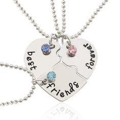 PRICES MAY VARY. Best Friends Friendship Necklace for 3: You can give the heart puzzle necklaces to your besties, best friend gifts for women, to share love and happy Friendship Gifts for Women Friends: The sentiment of best friend presents is important, the best friend forever necklaces for 3 can let them know what they mean to you, every friends will be touched by the sentiment Bestie BFF Gifts for Women: The bestie necklaces for 3 is a thoughtful reminder of your relationship, you can get clo Jin Jang, Bff Matching, Forever Necklace, Bff Jewelry, Bff Necklaces, Friend Jewelry, Lovers Necklace, Best Friend Jewelry, Best Friend Necklaces