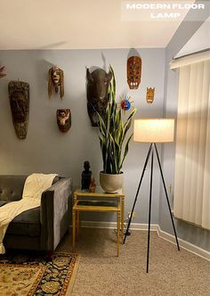 a living room filled with furniture and decor