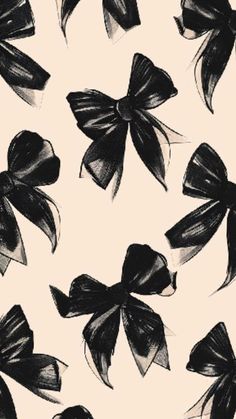 Cute Black Wallpaper Iphone Aesthetic, Black And White Posters Vintage, Black Coquette Wallpaper, Dark Coquette Wallpaper, Coquette Black And White, Black And White Coquette, Coquette Poster, Bow Wallpaper Iphone, Wallpaper Cream