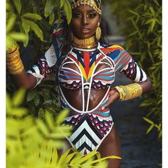 Make waves and turn heads with this sexy, beautifully designed, Afrocentric swim suit! Material: Nylon,SpandexSize: S,M,L,XL,XXLColor: White,YellowPrint: Tribal totem print African Print Swimsuit, African Swimwear, Once Piece, Moda Afro, Fest Outfits, Push Up Swimsuit, Long Sleeve Swimsuit, Swimsuit Design, Print Swimwear