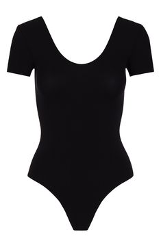 This ballet-inspired bodysuit is framed by short sleeves that can easily be pushed off the shoulders for a second look. Snaps between legs Scoop neck Short sleeves 87% nylon, 12% elastane, 1% cotton Machine wash, line dry Imported Black Short Sleeve Bodysuit With Scoop Neck For Summer, Black Scoop Neck Short Sleeve Bodysuit For Summer, Summer Fitted Short Sleeve Bodysuit With Lined Body, Black Stretch Short Sleeve Bodysuit For Spring, Chic Short Sleeve Fitted Bodysuit For Summer, Classic Black Stretch Bodysuit, Summer Short Sleeve Bodysuit With Lined Body, Black Short Sleeve Bodysuit For Night Out, Summer Stretch Elastane Leotard