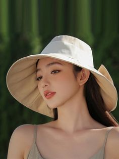 Bowknot Contrast Color Pleated Split-Joint Fisherman Hat Sun Hat BLACK-One_size Embroidered Maxi Dress, Fisherman Hat, Scarf Hat, Casual Office, Trending Dresses, Floral Midi Dress, Color Khaki, Sun Hat, Black N Yellow