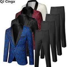 Please be sure to check the size chart before ordering (if it applies). Please note this item takes up to 15 days to deliver. Show/Party 2 Piece Set Men (Jacket+Pants) Wedding Dress Blazer Coat and Trousers Blue White Red Black Mens Suits Plus Size S-6xl See more details on the website, just search the name Party Suit With Slim Fit And Long Sleeves, Party Suits With Slim Fit And Long Sleeves, Slim Fit Party Suit With Long Sleeves, Slim Fit Long Sleeve Party Suit, Long Sleeve Wedding Suits For Party Season, Formal Long Sleeve Sets For Party Season, Winter Party Sets With Suit Collar, Red Suits For Winter Wedding, Blue Long Sleeve Tuxedo For Wedding