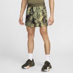 Built for running, training and yoga, these 5" camo shorts feature flexible fabric with reinforced seams that stand up to the grind of high-intensity exercises. The classic fit and breathable construction are built for movement. Fitness Shorts, The Grind, Camo Shorts, Nike Flex, Training Shorts, Running Training, Nike Dri Fit, Workout Shorts, Polyester Spandex