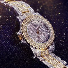 Round Luxury Women Watch Crystal Rhinestone Diamond Watches Stainless Steel Wristwatch Iced Out Watch. Fashion Dress Women Watch,It Is Best Gift For Birthday, Christmas, Valentine Day, Wedding, New Year.*(Dial Diameter:38mm; Bracelet Width:18mm; Case Thickness:10mm; Total Length Of The Watch: 210mm. High Quality Stainless Steel Clasp ,Japanese Quartz Movement With Analog Display. Waterproof For Daily Use: 3 Atm Water Resistant, Not Suitable For Diving, Swimming, Snorkeling, Water-Related Iced Out Watch, Relic Watches, Diving Swimming, Diamond Watches, Rhinestone Watches, Rose Gold Quartz, Pendant Watches, Stylish Watches, Leather Watch Bands