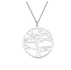 Discover the perfect way to symbolize the everlasting love and deep connections within your family with our Family Tree Necklace. Crafted with precision and care, this necklace serves as a powerful emblem of life's interconnectedness, mirroring the growth and resilience of a tree with its spreading branches. Designed to accommodate 1 to 13 names, it offers a personalized touch that celebrates the unique bond shared between family members and friends alike. Ideal as a thoughtful gift for mothers and grandmothers, this necklace carries a profound sentimental value, encapsulating the essence of family unity and togetherness. Whether you're looking to commemorate special family moments or seeking a meaningful piece of jewelry that keeps your loved ones close, our Family Tree Necklace is the ul Tree Of Life Round Pendant Necklace For Mother's Day, Mother's Day Tree Of Life Necklace Gift For Mom, Mother's Day Tree Of Life Round Necklace, Mother's Day Tree Of Life Necklace, Mother's Day Tree Of Life Round Pendant Jewelry, Tree Of Life Necklace For Anniversary, Mother's Day, Tree Of Life Necklace For Anniversary And Mother's Day, Tree Of Life Necklace For Anniversary On Mother's Day, Stainless Steel Round Pendant Jewelry For Mother's Day