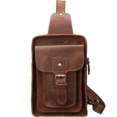 Sling Crossbody Bag Leather Vintage Vintage Shoulder Bag Backpack With Zipper Closure, Vintage Leather Backpack For Everyday, Vintage Shoulder Bag Standard Backpack For Everyday, Vintage Everyday Backpack Shoulder Bag, Vintage Everyday Shoulder Bag Backpack, Vintage Leather Satchel Backpack With Zipper, Vintage Leather Backpack For School With Zipper Closure, Vintage Leather Backpack With Zipper For Everyday Use, Vintage Crossbody Backpack For Everyday