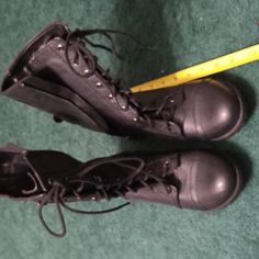 Never Worn Size 8.5 Soda Boots. Easy On And Off With Side Zippers. Buckle Detail On Back. Synthetic Closed Toe Combat Boots, Soda Boots, White Combat Boots, Military Combat Boots, Fold Over Boots, Chunky Heel Ankle Boots, Soda Shoes, Womens Combat Boots, Chunky Heels Boots