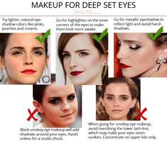 What's Your Eye Shape + Best Makeup for Your Eye Shape – Shilpa Ahuja Eyeshadow Deepset Eyes, Deep Set Smokey Eye Makeup, Makeup For Inset Eyes, Smokey Eye For Deep Set Eyes, Smokey Eye Deep Set Eyes, Deep Set Eyes Makeup Tutorial, Deep Set Almond Eyes Makeup, Eye Shapes Makeup, Deep Set Eyes Celebrities