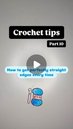 the video shows how to use crochet tips