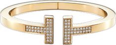 Square Bracelet, Tiffany T, Bracelet Design, Bracelet Designs, Pave Diamonds, Tiffany & Co., Diamond Bracelet, Diamonds, Yellow Gold