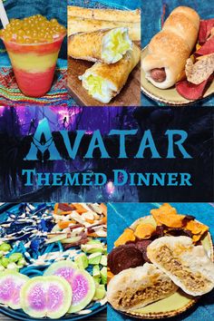 Avatar Themed Dinner Movie Meals, Disney Movie Themed Dinner, Disney Nights, Disney Meals, Family Movie Night Themes, Disney Movie Night Menu, Fiction Food, Movie Recipes, Apple Fries