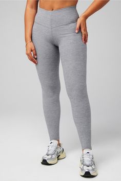 HeatherFlex High-Waisted Legging Fabletics Classic Grey Heather female Activewear >> Womens >> Bottoms >> Leggings >> Leggings HeatherFlex regular Everyday/Lounge/Yoga and Studio Hidden Pockets Female Activewear, Classic Grey, List Ideas, Low Impact Workout, Grey Leggings, Back Pocket, High Waisted Leggings, Active Wear For Women, Christmas List