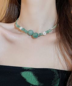 Add a touch of vintage sophistication with our Retro Green Sterling Silver Overgild Jade Zircon Crystal Beading Graduated Bead Necklace. Crafted with luxurious sterling silver and adorned with sparkling zircon crystals, this necklace is perfect for any occasion. Elevate your style with this elegant and exclusive piece. Length: 38cm/14.82". Matches easily with daily hairstyle. dresses & Shirts Jade Beaded Crystal Necklaces With Round Beads, Beaded Jade Crystal Necklaces With Round Beads, Beaded Jade Crystal Necklace With Round Beads, Elegant Beaded Jade Crystal Necklaces, Adjustable Jade Beaded Necklaces, Elegant Beaded Jade Crystal Necklace, Pearl Beaded Crystal Necklace With Round Beads, Beaded Pearl Crystal Necklace With Round Beads, Pearl Beaded Crystal Necklace