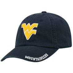 the west virginia mountaineers hat is shown