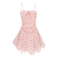 The Sofia Dress is cut from a stretchy pink floral material made for ultimate comfort. The dress features adjustable straps, ruching on the sides, a lined skirt, and a ribbon on the bust to adjust to your liking. Made by Tyler McGillivary CONTENT & CARE:95% Cotton / Machine wash cold, do not bleach, do not tumble dry Pink Fitted Sundress With Sweetheart Neckline, Pink Dress With Ruffled Tie Straps, Pink Dress With Adjustable Straps And Sweetheart Neckline, Pink Dress With Sweetheart Neckline And Adjustable Straps, Pink Mini Dress With Tie Back And Ruffled Straps, Pink Mini Dress With Tie Spaghetti Straps, Pink Mini Dress With Spaghetti Tie Straps, Feminine Pink Strapless Sundress, Pink Dress With Ruched Bodice And Ruffled Straps