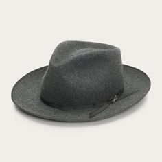 The Ultralight Stratoliner Fedora | Stetson Fitted Solid Hat Bands For Fall, Classic Adjustable Fedora For Fall, Classic Curved Brim Hat For Fall, Classic Fall Hat, Classic Top Hat For Fall, Classic Flat Crown Top Hat For Fall, Classic Top Hat With Flat Crown For Fall, Classic Solid Color Fedora Felt Hat, Fitted Flat Crown Hats