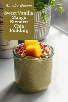 blender recipes, Sweet Vanilla Mango Blended Chia Pudding Blended Chia Pudding, Focus Foods, Healthy Living Recipes, Recipe Sweet, Blender Recipes, Balanced Life, Dessert Lover, Brunch Ideas