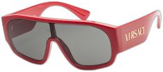 Face Shapes Guide, Types Of Glasses, Helmet Visor, Rimless Frames, Red Sunglasses, Uv Sunglasses, Woman Silhouette, Red Frame, Grey Lenses