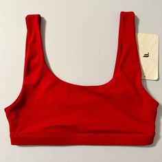 Fabletics Sports Bra Red Size Small S Lola Low Impact Sports Bra, New! Red Stretch Swimwear For Workout, Red Stretch Swimwear For Training, Red Activewear With Built-in Bra And Medium Support, Solid Athleisure Swimwear For Workout, Red Sleeveless Sports Bra With Built-in Bra, Red Summer Training Activewear, Red Summer Activewear For Training, Red Sports Bra With Built-in Bra, Red Sports Bra With Built-in Bra For Summer