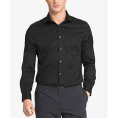 Michael Kors Men's Black Button Up Dress Shirt Size S New Without Tags! Black Slim Fit Shirt With Spread Collar, Black Cotton Shirt For Office, Black Button-up Business Top, Black Button-up Top For Business, Black Collared Dress Shirt For Office, Black Business Shirt With Buttons, Black Slim Fit Business Shirt, Slim Fit Black Business Shirt, Classic Black Button-up Shirt