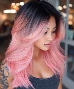 Add a bold and vibrant twist to your pink hair with bright red highlights. Visit our page for tips on achieving this eye-catching look. Save this pin for a fun and unique hairstyle! #PinkHair #RedHighlights #BoldHair Pink And Red Hair Ideas, Pink Hair With Shadow Root, Kylie Jenner Pink Hair, Neat Hairstyles, Pink And Green Hair, Red Long Hair, Bright Red Highlights, Dramatic Hair Colors, Highlights Subtle