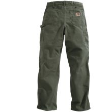 Carhartt� Loose-Fit Washed Duck Utility Work Pants are as comfortable as they are durable. The full seat and thighs allows for a roomy fit, and the leg openings are large enough to fit easily over your work boots. Rugged 12-oz. 100% cotton ringspun washed duck canvas with plied yarns is garment washed for softness. Bar tacks at vital stress points ensure years of durability. These Carhartt pants have 2 hand pockets, 2 reinforced back pockets, a coin pocket, a tool pocket, a hammer loop, and a ru Carhartt Pants Outfit, Pantalon Carhartt, Utility Work Pants, Work Pants For Men, Carhartt Work Pants, Mens Fashion Work, Mens Work Pants, Cargo Pants Outfit