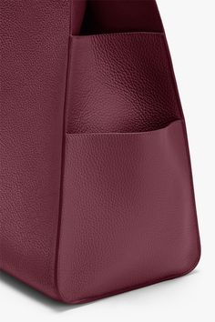 Women's Oversized Double Loop Bag in Merlot | Pebbled Leather by Cuyana | Women's Oversized Double Loop Bag in Merlot | Pebbled Leather by Cuyana Leather Conditioner, Everyday Activities, Leather Cleaning, Monogrammed Items, Gift Exchange, Small Family, Shopping Tote, Merlot, Pisa