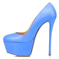 TAAFO Women's High Heels Round Toe Pumps Women's Shoes Show Shoes Beige-34 Light Blue Round Toe Heels, Light Blue Platform Heels With Pointed Toe, Light Blue Platform High Heels, Blue Round Toe Court Shoes For Party, Blue High Heel Platform Shoes, Light Blue Closed Toe Heels With 4-inch Heel, Blue Platform High Heels, Blue Party Court Shoes With Round Toe, Blue Closed Toe Court Shoes