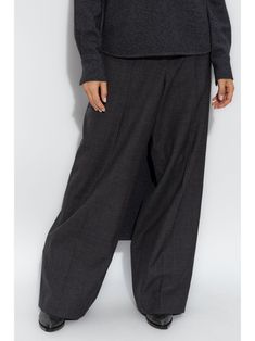 Find GIVENCHY Wool Wide-leg Trousers on Editorialist. grey virgin wool hook and zip fly fastening belt loops wide leg slip pockets to the sides two rear welt pockets Skirt Swimsuit, Versace Outfit, Givenchy Women, Wool Trousers, Louis Vuitton Shoulder Bag, Wide Leg Trousers, Welt Pockets, Trousers Women, Amazing Women