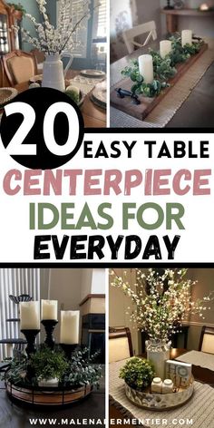 the top 20 easy table centerpiece ideas for every day