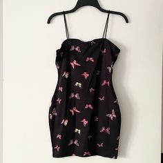 Spaghetti Strap Butterfly Dress. Worn Once. Like Brand New. Size Xs. No Stains Or Rips. Shein Dress, Butterfly Dress, Shein Dresses, Spaghetti Strap Dresses, Spaghetti Strap, Colorful Dresses, Spaghetti, Mini Dress, Womens Dresses