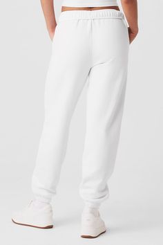 The search for the perfect lounge-to-street look is over. Our iconic sweats have classic details, like an elastic waistband and cuffs, plus a relaxed fit that reads laid-back but not slouchy (since this is a unisex style, we recommend sizing down to achieve this look). The French terry feels smooth on the outside and fleecy on the inside. And may we suggest a matching Accolade Hoodie or Crew Neck? Find your fit and see all the ways to style it. EXPLORE ACCOLADE. Comfortable Cotton Bottoms By Alo Yoga, Comfortable Cotton Alo Yoga Bottoms, Comfortable Alo Yoga Cotton Bottoms, Sporty Cotton Bottoms By Alo Yoga, Casual Alo Yoga Bottoms With Comfort Waistband, Alo Yoga Casual Bottoms With Comfort Waistband, Alo Yoga Cotton Sweats For Loungewear, Alo Yoga Cotton Pants For Loungewear, Alo Yoga Cotton Loungewear Pants