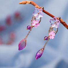 Comfortable, One of Kind. Earrings online shop,|Folk|Earrings|Colored Glaze|Female|Light Purple Earrings To Make, Fantasy Earrings, Purple Jewelry, Jewelry Accessories Ideas, Purple Earrings, Buy Flowers, Plastic Jewelry, Accessories Jewelry Earrings, Fantasy Jewelry