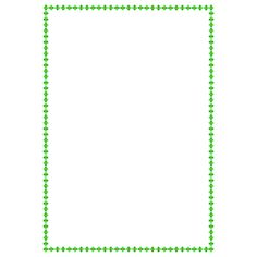 a square frame with green dots in the middle and an empty space for text on top