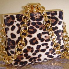 Topshop Handbag Measures Approx. 6 Inches Tall (With Clasp Almost 7 Inches Tall), 7 1/2 Inches Wide, And 4 1/4 Inches Deep. Has A Faux Suede Or Velvety Feel To It. Beautiful Gold-Tone Link Chain Measure Appts. 26 Inches, So It Has About A 13 In Drop. It Can Be Worn Over The Shoulder Or Carried In Hand. Black Interior. Brand New! Tan Square Evening Bag, Tan Rectangular Bag With Chain Strap, Tan Rectangular Clutch For Evening, Elegant Evening Shoulder Bag In Leopard Print, Rectangular Leopard Print Shoulder Bag With Gold-tone Hardware, Leopard Print Rectangular Shoulder Bag With Gold-tone Hardware, Leopard Print Rectangular Party Bag, Party Leopard Print Rectangular Bag, Leopard Print Rectangular Party Bags